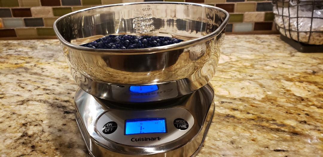 bowl of beans soaking