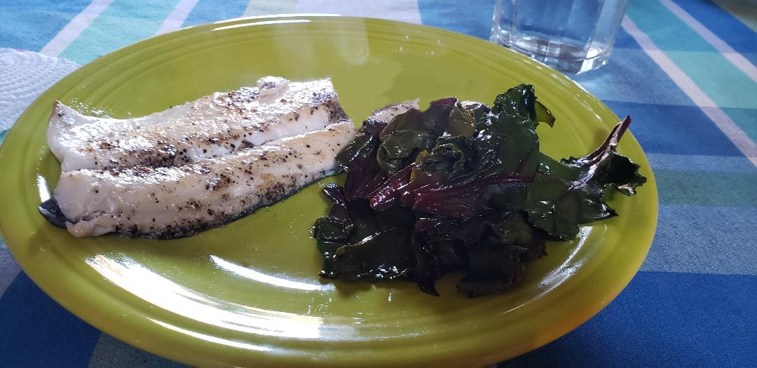 Trout and Swiss Chard